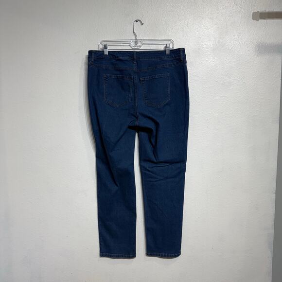 Terra & Sky Blue Straight Leg Jeans Sz 14W - Picture 8 of 11